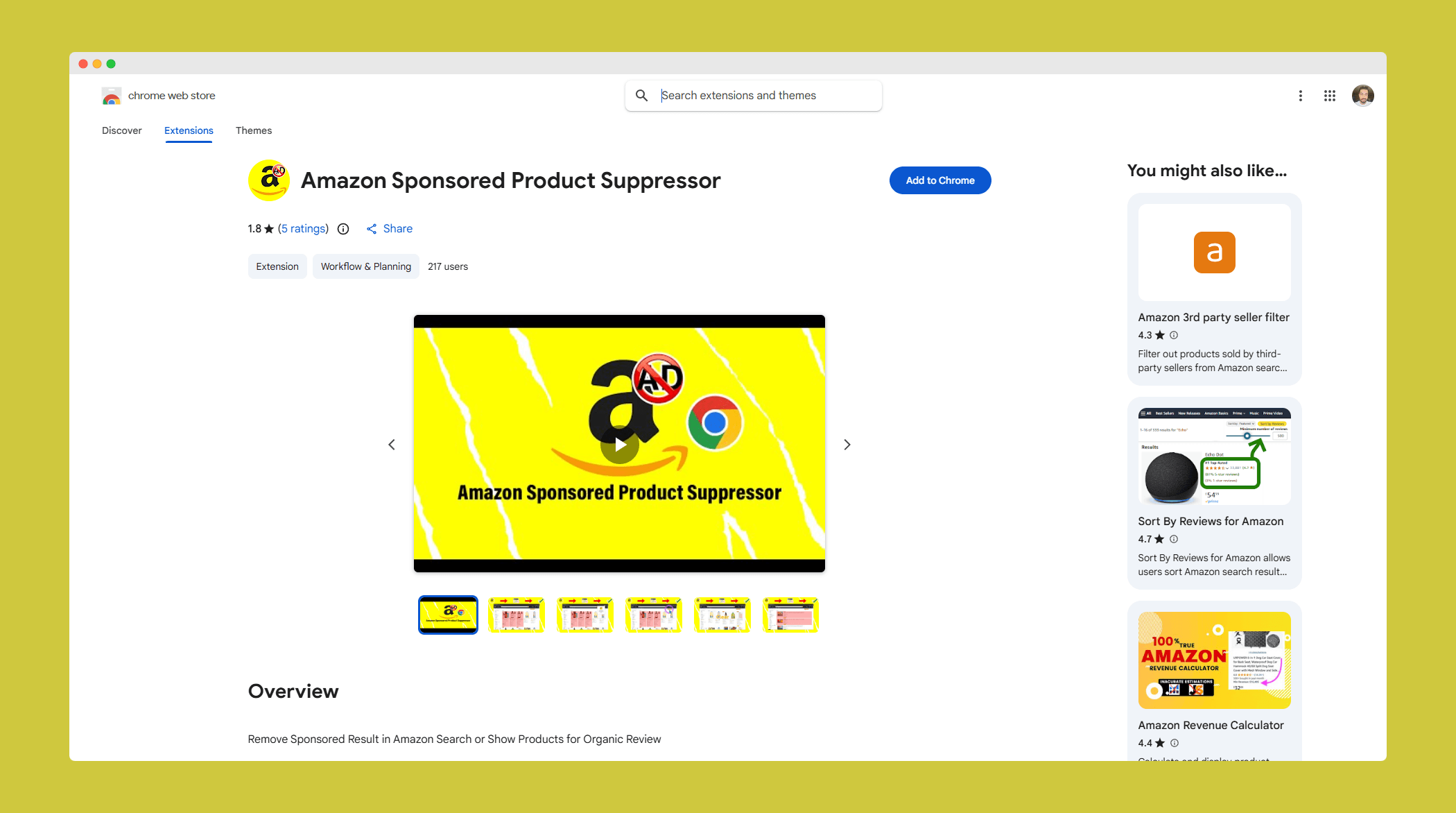 Amazon Sponsored Product Suppressor